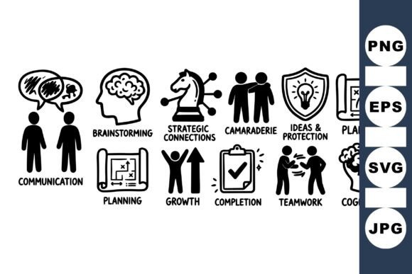 Business Strategy Icon Set