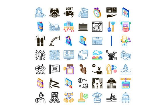 Business Technology and Daily Life Icons