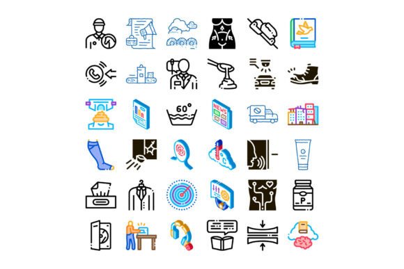 Collection of Various Modern and Concept Icons: A Strategic Visual Language for Digital Communication