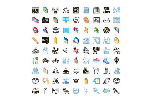 Diverse Collection of Linear Outline Inf