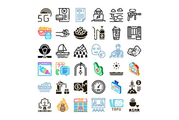 Diverse Icon Set Exploring Modern Digita: A Strategic Asset for Clarity, Consistency, and Connection