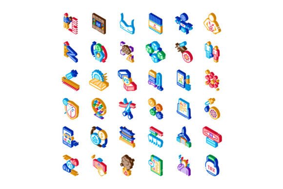 Diverse Isometric Icons: A Practical Resource for Visual Communication