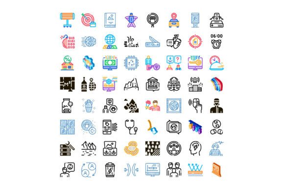 Diverse Modern Concepts Icons Set Vector