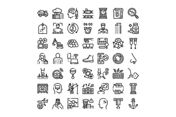 Diverse Universal Icon Set for Business