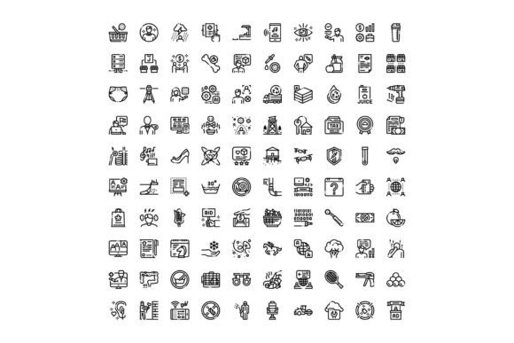 Universal Line Art Icon Set